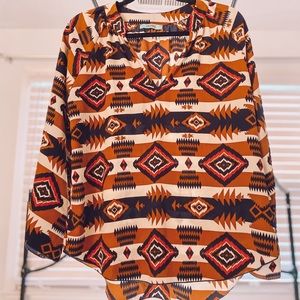 Long sleeve lightweight shirt.